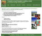 TOWARD A SUSTAINABLE AGRICULTURE