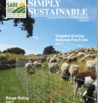 cover of simply sustainable with sheep