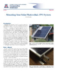 Article Cover about Mounting a PV System featuring pictures of solar panels